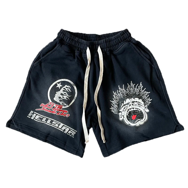 YKRON Hellstar Casual Sports Shorts