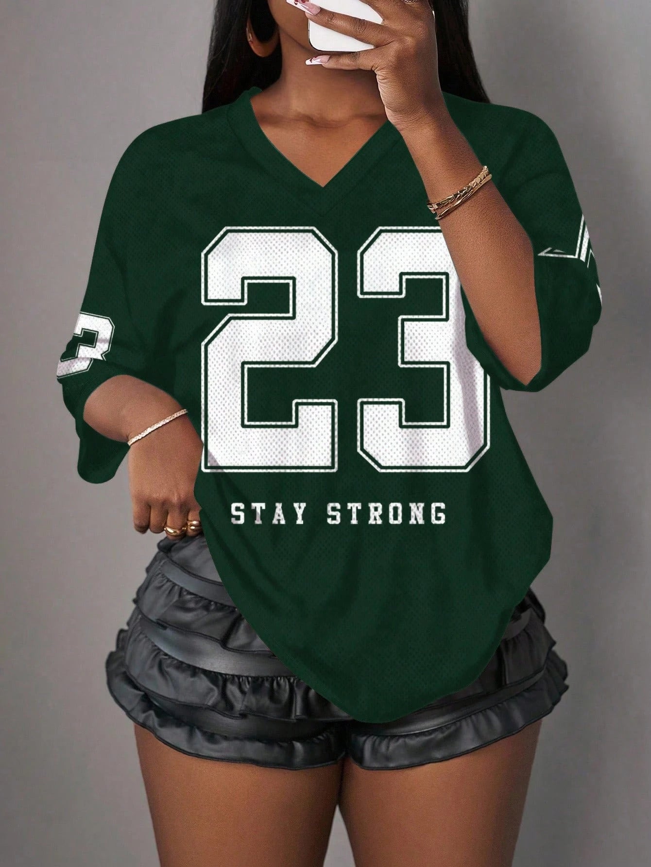 YKRON NO.23 Minimalist Y2K Basketball Jersey Tee