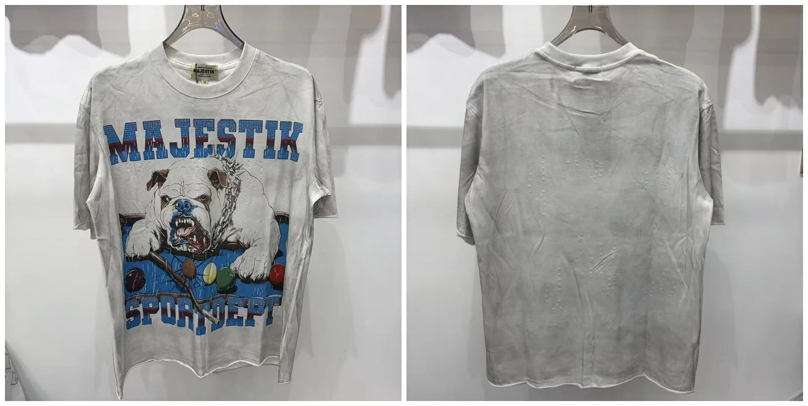 YKRON Majestik Rhinestone Print Hip Hop Tee