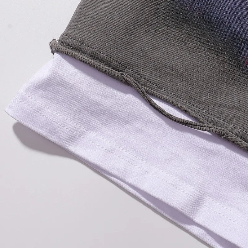 YKRON Rough Play Diamond Short Sleeve Oversized Tee