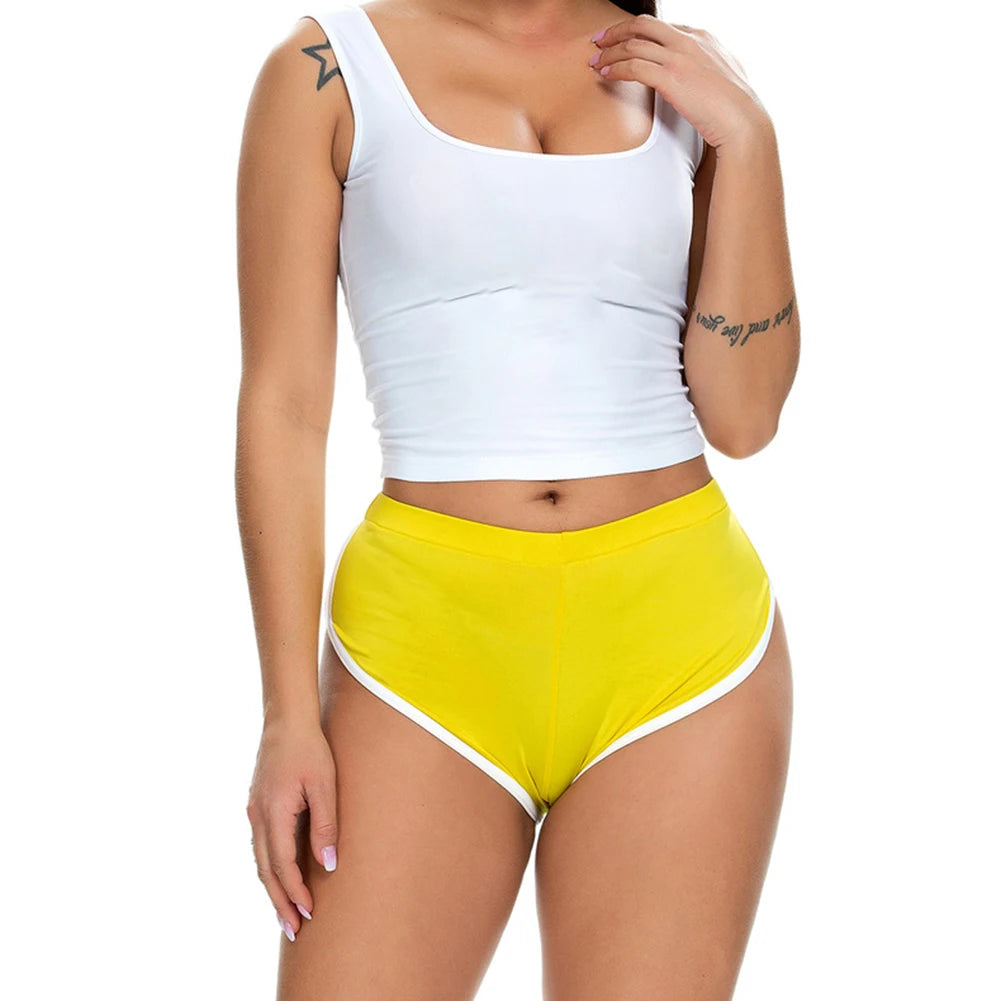 YKRON Women's Casual Stretch Yoga Shorts